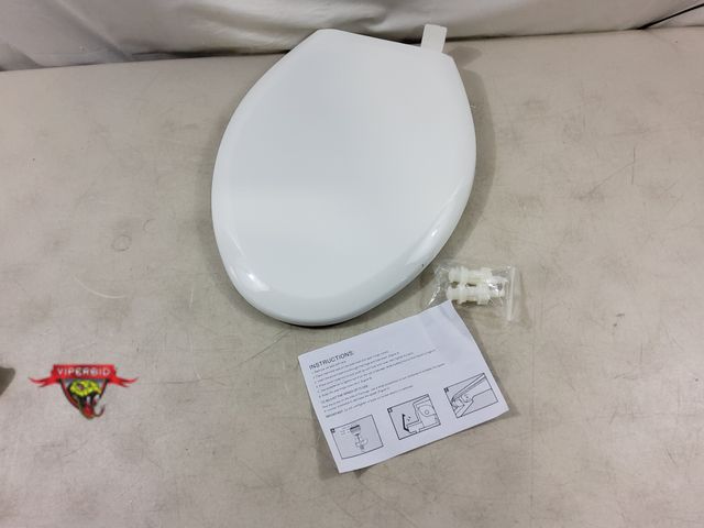 Lot 7-130125 - Plastic elongated toilet seat.