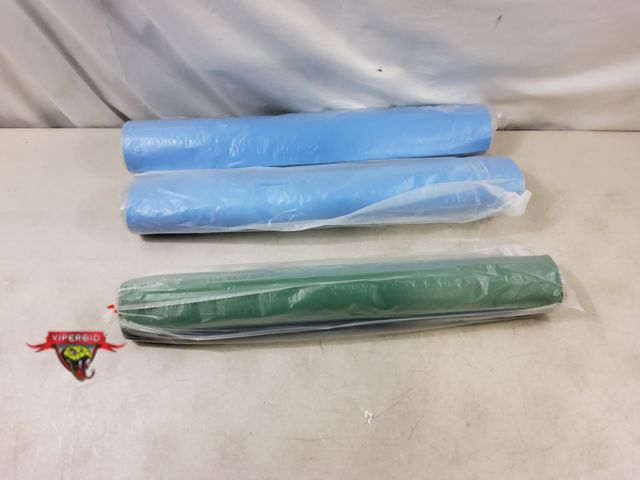 Lot 7-130113 - New! (2) Desco 24" x 48" Blue Statfree T2 dissipative dual-layer rubber mats (#66045) and (1) Desco ...