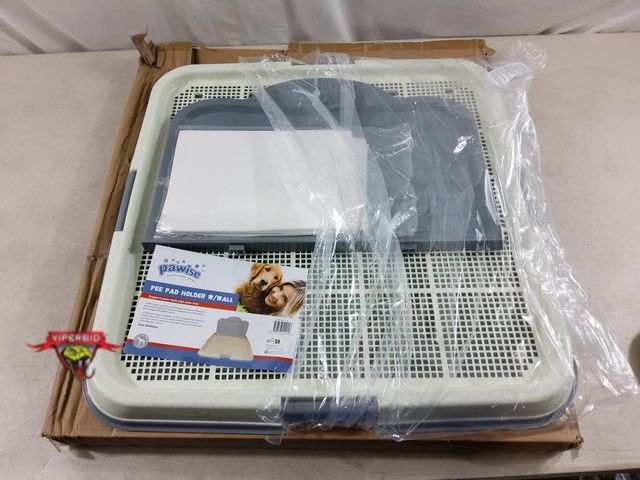 Lot 7-135891 - PAWISE Dog Pee Pad Holder with wall. 23.6"x23.6"