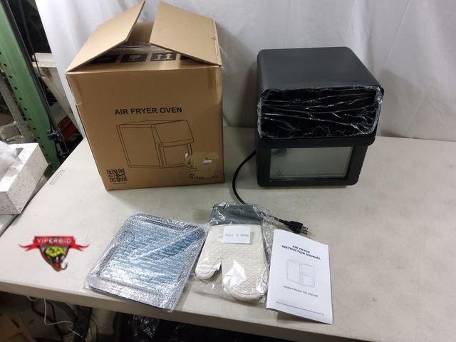 Lot 7-133461 - New! Air Fryer Oven (11-3/4"W x 12-1/2"D x 13-1/2"T) Includes Oven Mitt and (1) Remvoable Tray. Test...