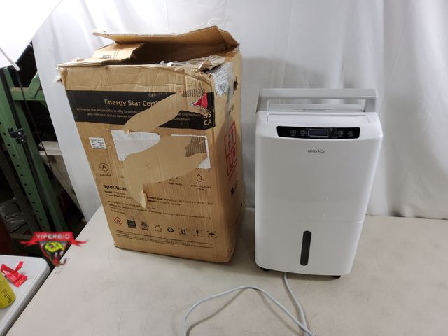 Lot 7-134976 - Retail $158! WayKar 2000 Sq. ft Dehumidifier 34 Pints/day. (12"W x 9"D x 21"T)