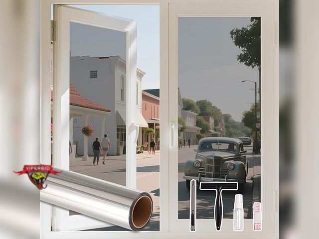 Lot 7-130233 - Lemon Cloud One Way Window Privacy Film See Out Not in Reflective Mirror UV Window Cling. 29.5" X 15...