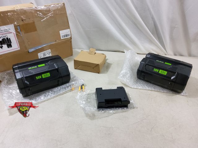 Lot 7-132487 - (2) Tenhutt 56V 5.0Ah Lithium ion batteries. BA5650. Unable to test.