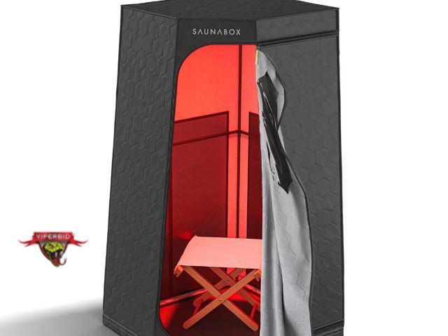 Lot 7-131896 - Retail value $799! Sauna Box pulse infrared portable sauna with red light therapy.  Tested.