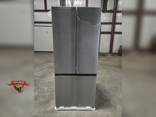 Lot 7-134078 - Marvel MRFF230-SSK1A 30" Free Standing French door refrigerator with bottom mount freezer with autom...