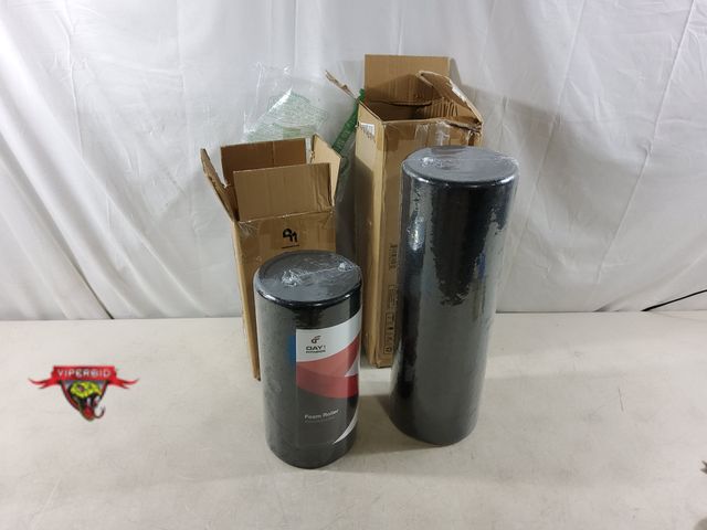 Lot 7-133488 - New! 12" &amp; 18" Foam rollers for exercise.