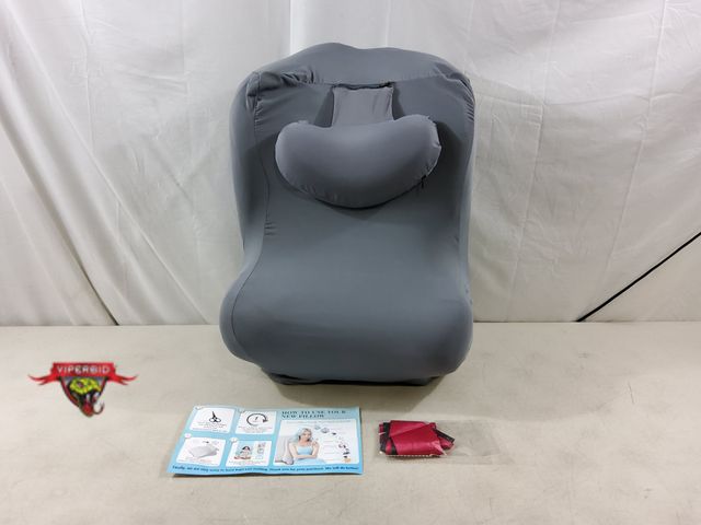 Lot 7-133829 - Ergonomic memory foam reading pillow with removable neck support cushion.