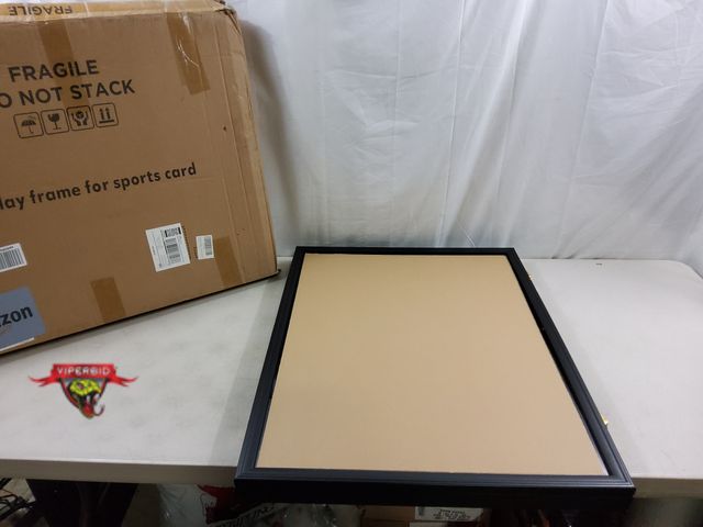 Lot 7-123634 - New! Wall mounting Sport card display frame. 31' X 24-1/2".