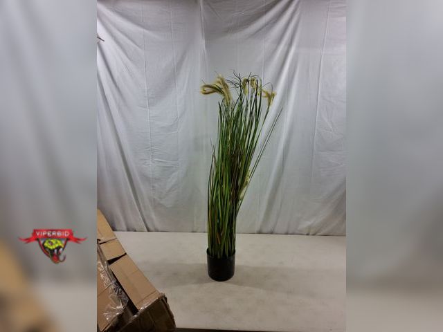 Lot 7-123315 - 4 Ft. Artificial potted horse grass.