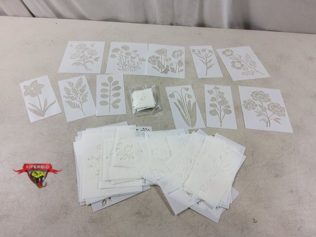Lot 7-133546 - Approximately (75) Assorted flower / leaf stencils.