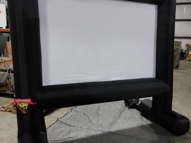 Lot 7-135616 - Blower not included. Inflatable movie screen. Approximately 10 ft. X 4 ft. D. X 10 ft. H.
