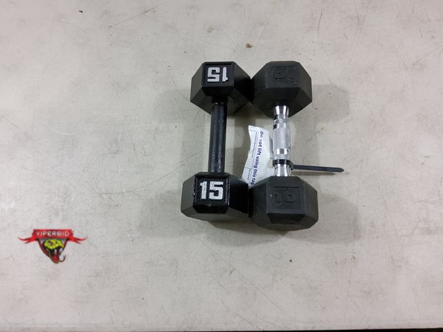 Lot 7-133064 - 10 lb. &amp; 15 lb. Dumbbell.