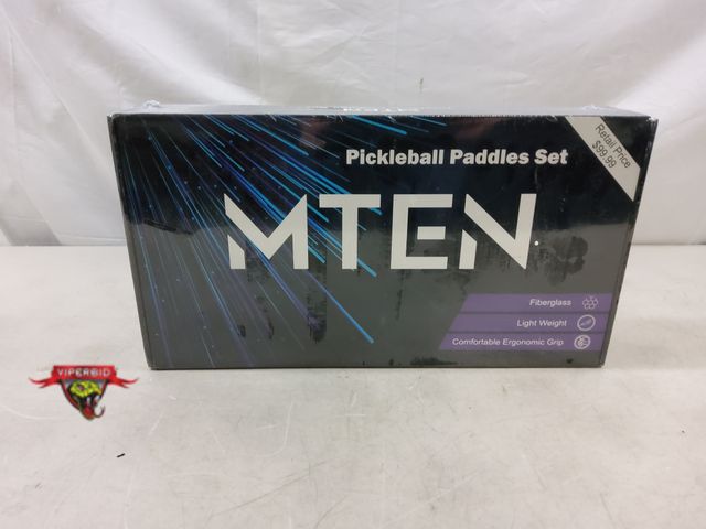 Lot 7-130969 - New! Mten Pickleball Paddle Set. Includes: 2 Paddles, 4 Balls, &amp; 1 Bag