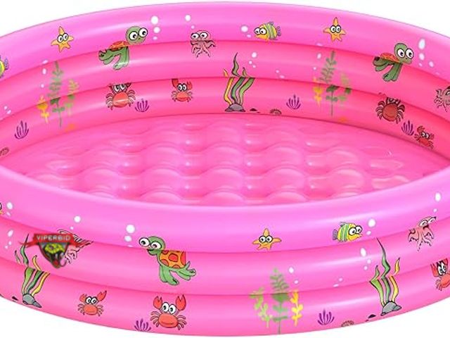 Lot 7-135701 - Looks new! Garden Round Inflatable Baby Swimming Pool. 48"L x 48"W x 12"H