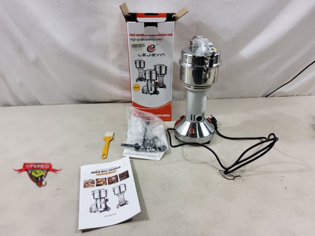 Lot 7-130498 - Lejieyin multifunctional grain mill grinder. Tested to power on. Model 150.