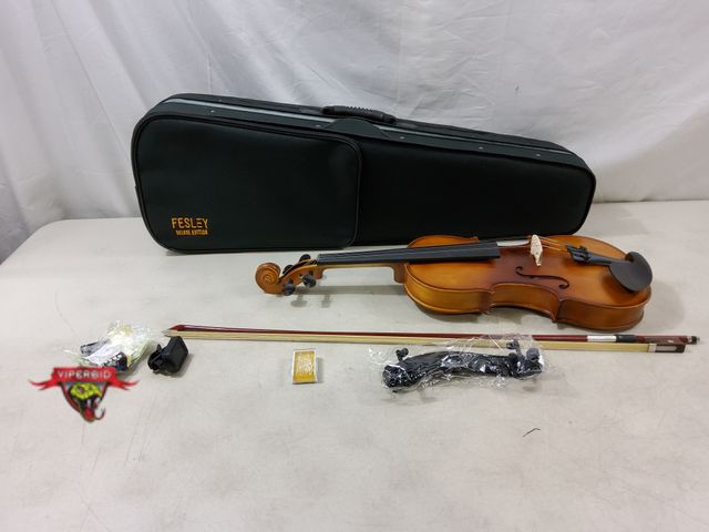 Lot 7-130484 - Fesley 23" Violin with hardcase and accessories.