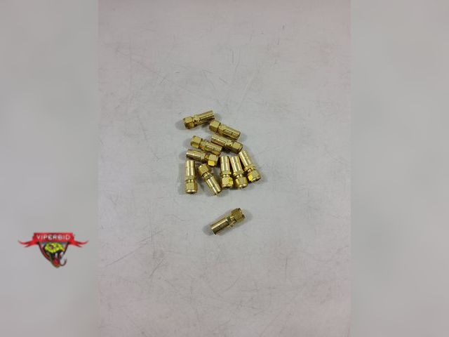 Lot 7-123562 - (12) Swagelok brass compression fittings. 2"L. 3/8"ID X 1/2" ID.