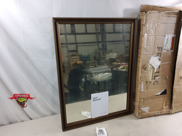 Lot 7-133961 - Framed Wall Mirror. (32" x 24-1/4") Damage to edge of frame.