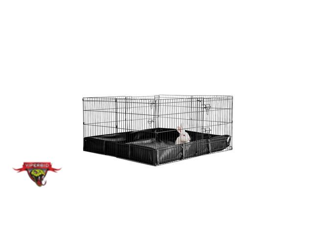 Lot 7-130040 - Aivituvin Portable Small Pet Playpen with Floor. Model AIR71. 24" X 24" Panels.