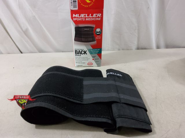 Lot 7-135615 - Mueller Sports Medicine unisex adjustable back brace. One size fits most.