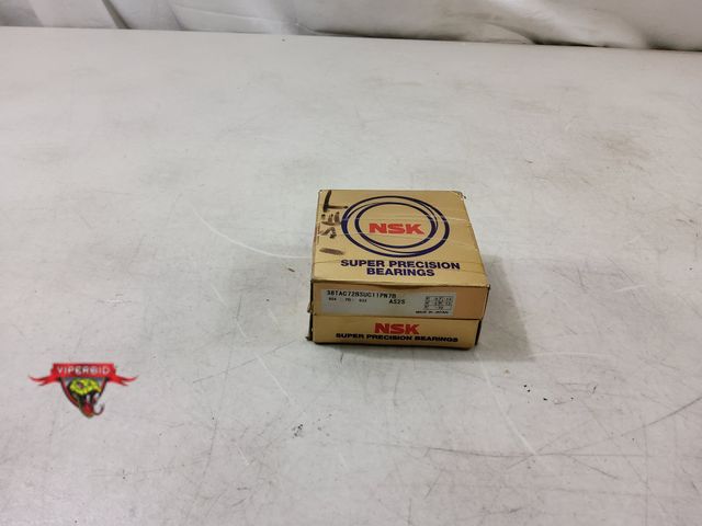 Lot 7-130248 - New! NSK super precision bearing set. 38TAC72BSUC11PN7B.