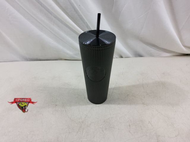 Lot 7-132608 - New! Starbucks Plastic Tubmler with Straw.