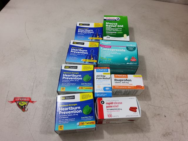 Lot 7-134237 - New! (4) Boxes of DG Health 50 Tablet maximum strength heartburn prevention (2 are cool mint flavor ...