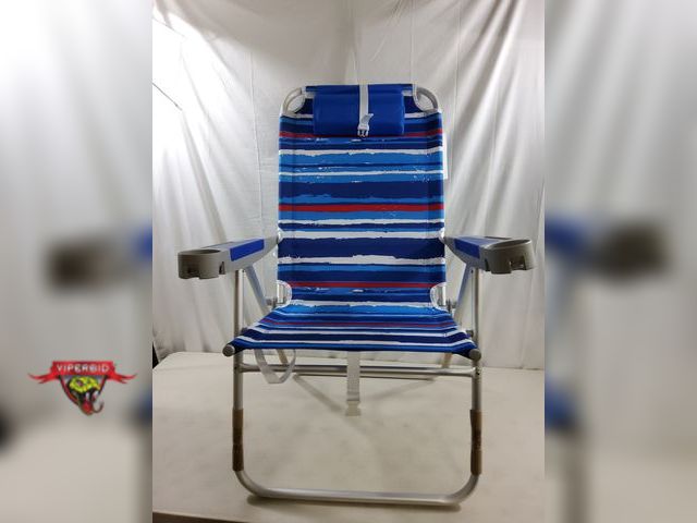 Lot 7-131394 - SunnyFeel oversized beach chair. 16.2"D x 28.35"W x 41.73"H.