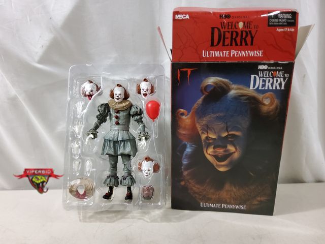 Lot 7-135663 - Retail value $37! NECA Welcome to Derry Action Figure - Ultimate Pennywise - 7" Scale.