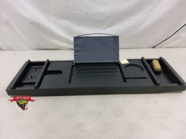 Lot 7-130118 - Bamfan bamboo bathtub tray. Expands 29.4" to 44.2".