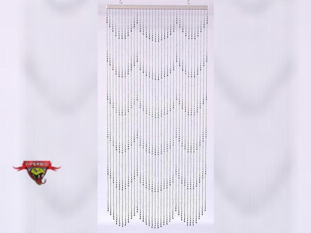 Lot 7-131273 - Raindrop Bead Curtain. (6' x 3')