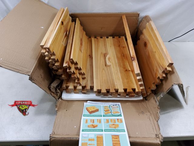Lot 7-131813 - Missiing screen, top and bottom wood (see pic). Jwevvie 3-Layer beehive for beginners (No frame)