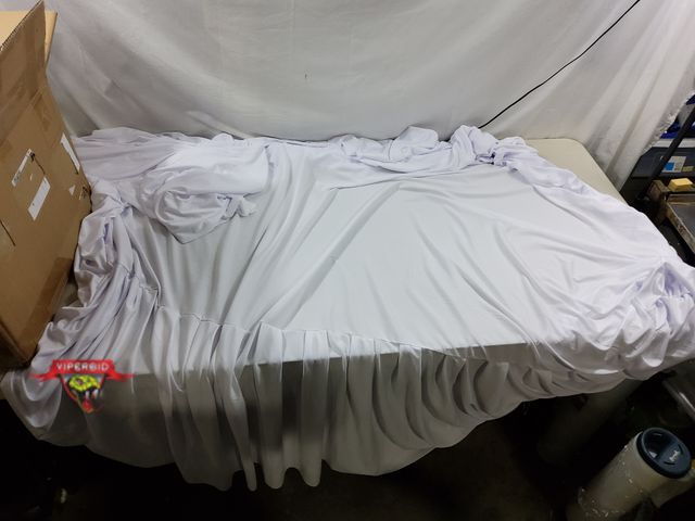 Lot 7-131292 - (8) 8 Ft. Polyester table cover skirt. Stretchy.