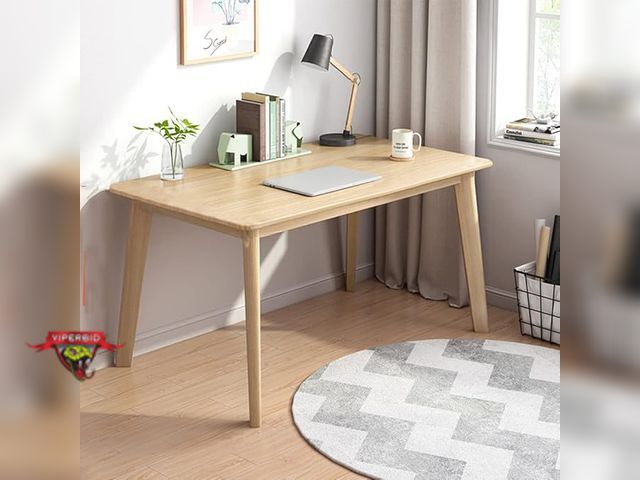 Lot 7-123322 - New! Iotxy simple modern wood desk. 21.65"D x 39.37"W x 29.53"H