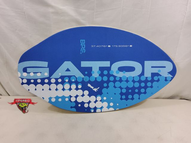 Lot 7-131342 - BPS New Zealand ‘Gator’ 35" Skimboard with Colored EVA Grip Pad. Note: Small tear on board (see pic)
