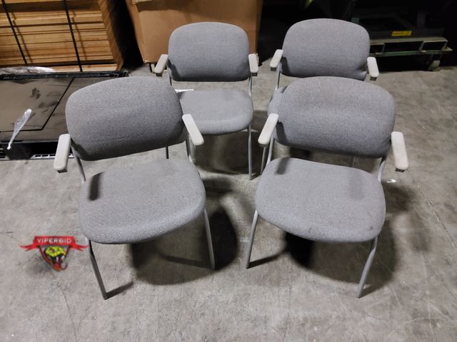 Lot 7-133450 - Lot of (4) Upholstered chairs. 22-1/4"W X 17-3/4"D X 30-1/2"H,