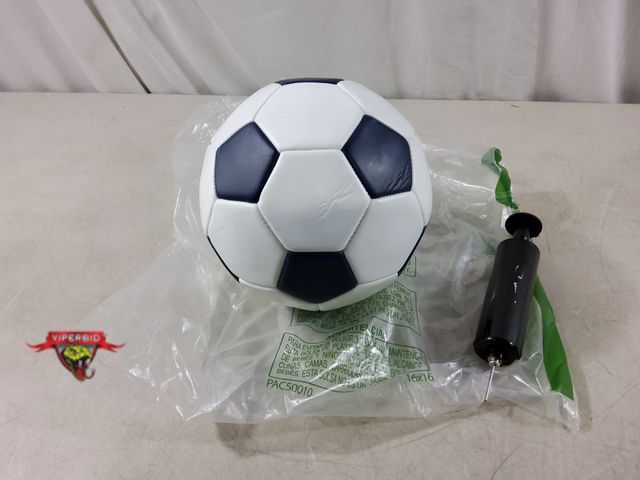 Lot 7-135681 - Champion Size 3 Soccer ball with mini hand pump.