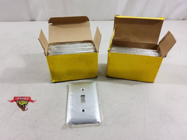 Lot 7-123593 - New! (20) Hubbell metal wall plates. Cat. no. A1.