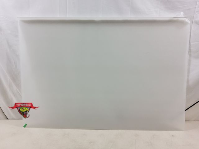 Lot 7-133917 - Small piece broken on corner. 36" X 24" Acrylic board with lip.