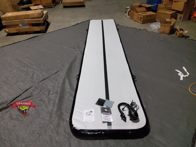 Lot 7-130324 - Retail value $149! Dobests airtrack inflatable gymnastics mat. Electric pump included. 16 ft. X 3.3f...