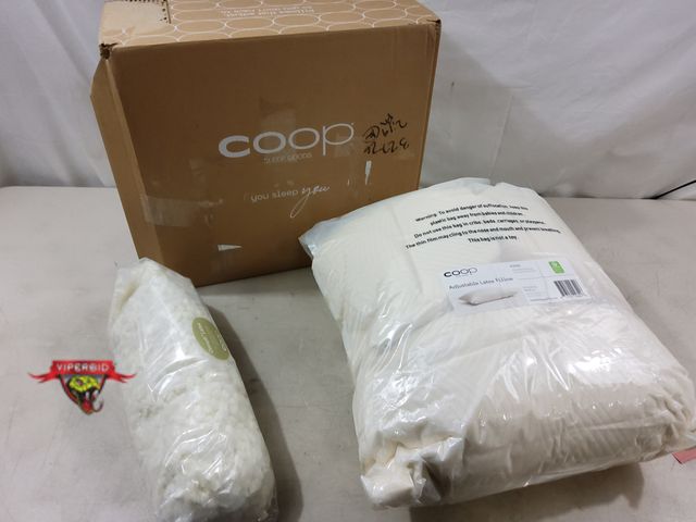 Lot 7-130175 - Coop King size adjustable latex pillow. 19" X 35".