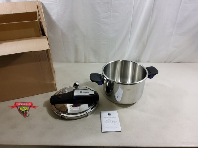 Lot 7-123626 - Kobach stainless triply stainless steel pressure cooker. 7.5L.