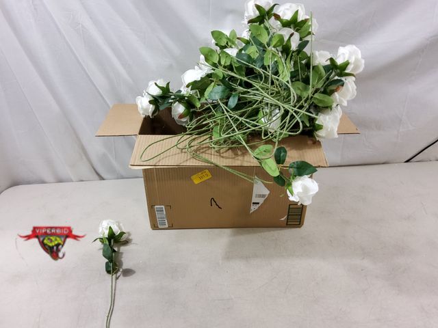 Lot 7-132691 - (48) Artificial Rose stems. 20"H.