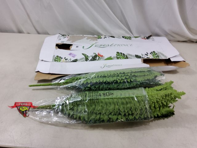 Lot 7-132687 - (2) Forest Prince artificial fern stems. 25"H.