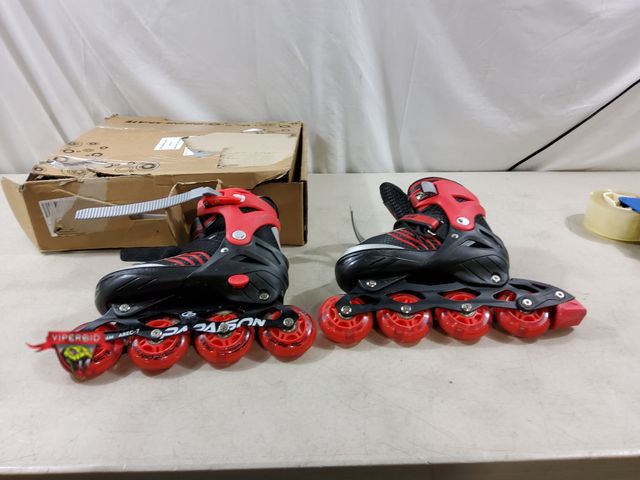 Lot 7-134248 - Papaison youth adjustable inline skates. US Size: 13C-3Y.