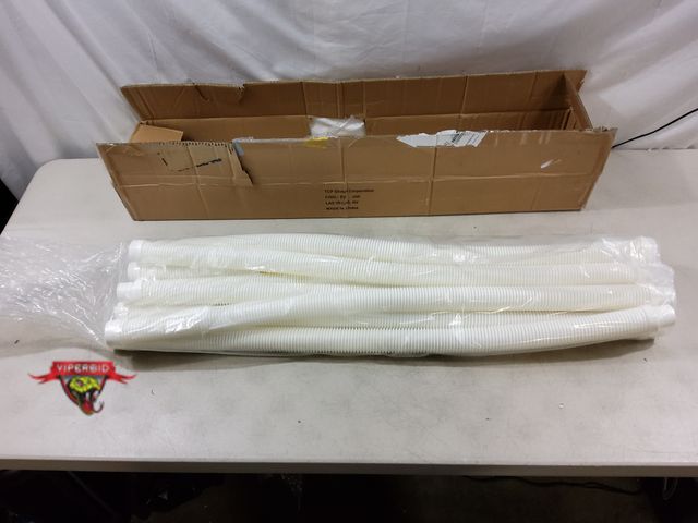 Lot 7-130767 - TCP Global 8-Piece Swimming Pool Vacuum Cleaner Hose Set - 40" Flexible Spiral Wound Connector Secti...