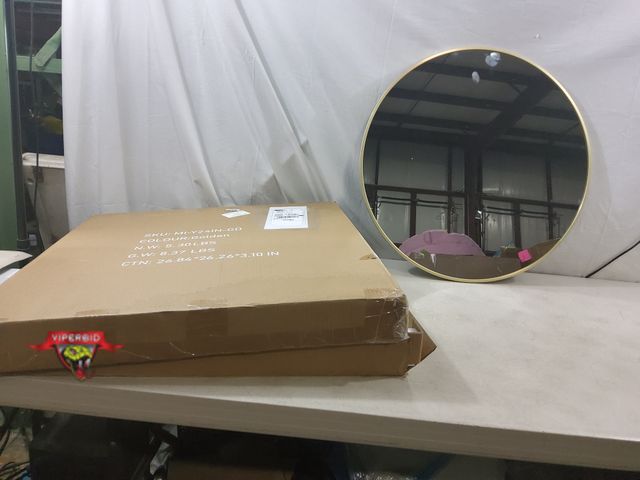 Lot 7-132731 - New! 24" Framed mirror.