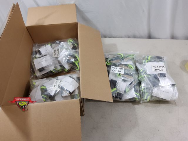 Lot 7-134891 - Great for ebayers /resellers.  New! (80) HG1390S - Hi-Vis Yellow ESD Heel Grounders.