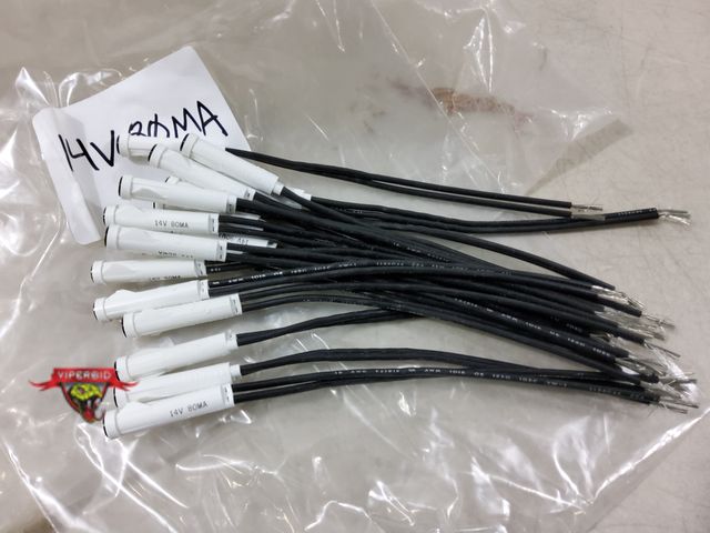 Lot 7-132667 - New! (17) Panel light indicators. 14V 80MA.