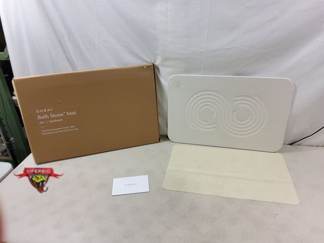 Lot 7-130130 - Dorai stone bath mat. 23-1/2" X 15-1/4".